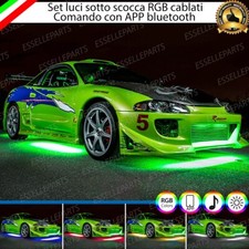 KIT LED SOTTOSCOCCA STRISCIA RGB CONTROLLO APP WIRELESS NEON MULTICOLOR AUTO