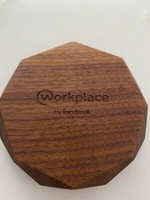 Facebook solid wood wireless charger - caricatore facebook legno massiccio