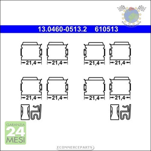 Kit accessori pastiglie freno