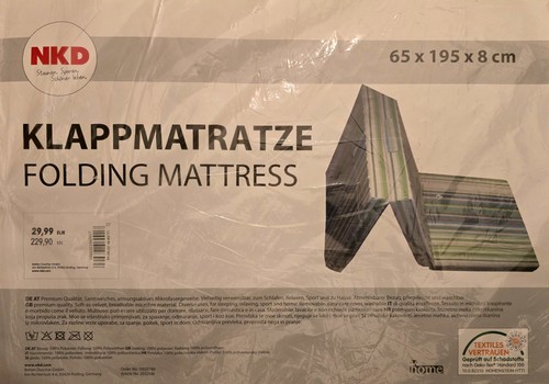Materasso pieghevole