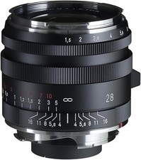 Obiettivo Voigtlander NOKTON Vintage Line 28mmF1.5 Asferico Tipo I Attacco VM Nero