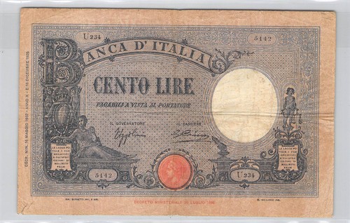 Italia 100 lire 1932 pick - lire,