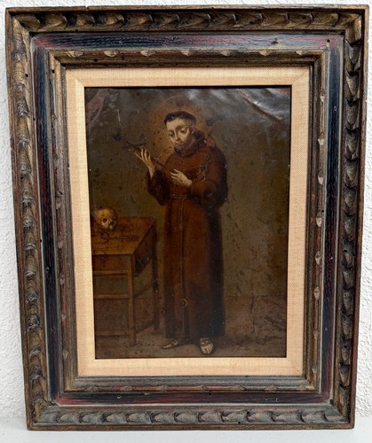 Antico dipinto olio - , retablo