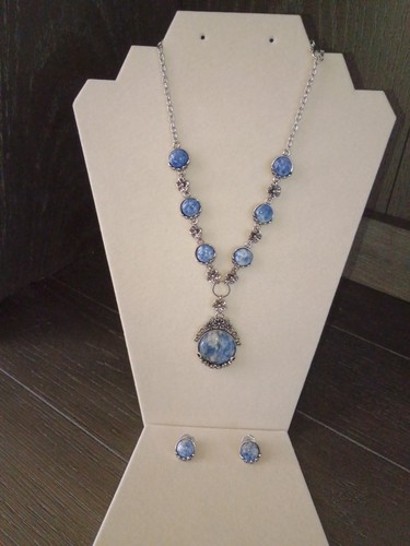 Set collana orecchini cabochon - set, collana/orecchini