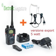 MIDLAND G9 PLUS NERO PMR/LPD 446, Vers. EXPORT 5W + AURICOLARE RICETRASMITTENTE