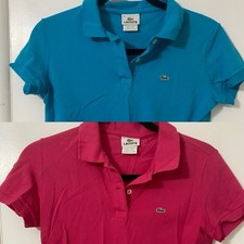 Two Lacoste bright blue pink