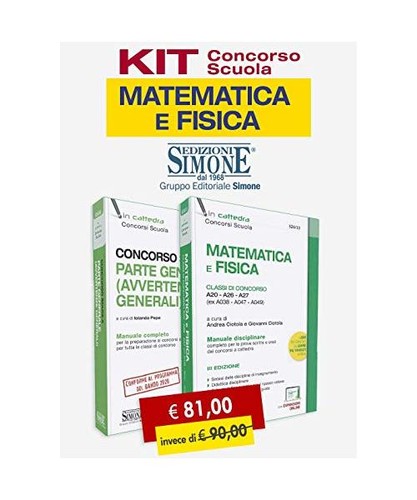 Kit concorso scuola matematica