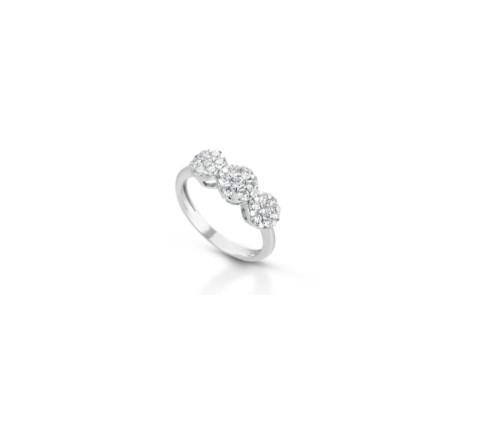 Anello trilogy oro - trilogy, in