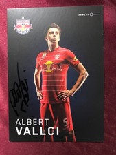 Autografo ALBERT VALLCI-Red Bull Salisburgo-Austria-ora FC San Gallo-Ex-Corno-AK
