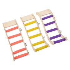 Supporto per trespolo in legno per uccelli da 3 pezzi: per giocattoli per