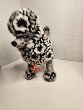 Barboncino Fuzzy Nation in pelliccia sintetica bianco e nero