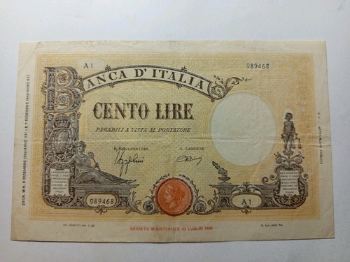 100 lire barbetti grande - lire,