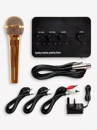Lucky voice gold mic microfono - voice,