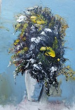 Quadro moderno fiori toscani