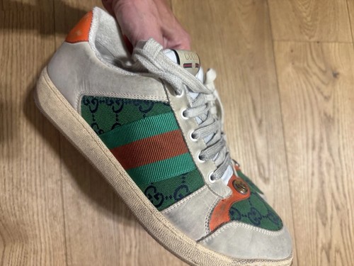 Gucci screener sneakers green