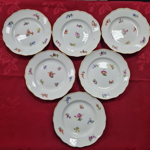 Piatti meissen con fiore - con,