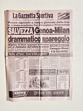 GAZZETTA DELLO SPORT 18 APRILE 1982 GENOA-MILAN - DIDIER PIRONI - ENZO FERRARI