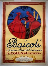 BAICOLI-Manifesto affiche originale telato pubblicitario-Colussi- Venezia-1949-