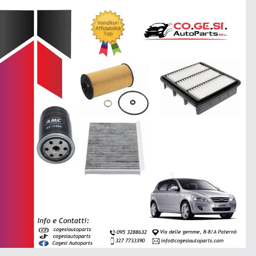 Kit tagliando filtri kia - kit,