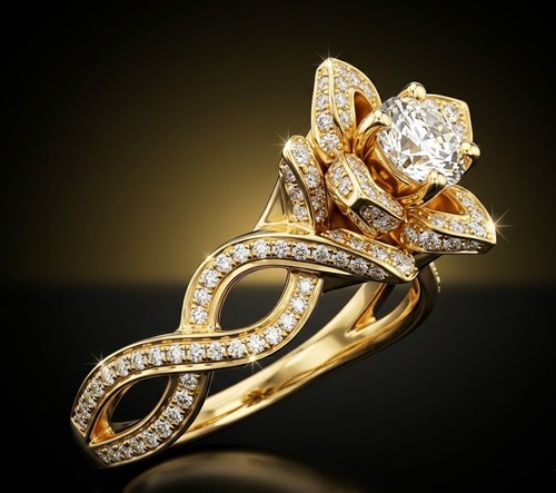 Anello oro giallo carati - oro,