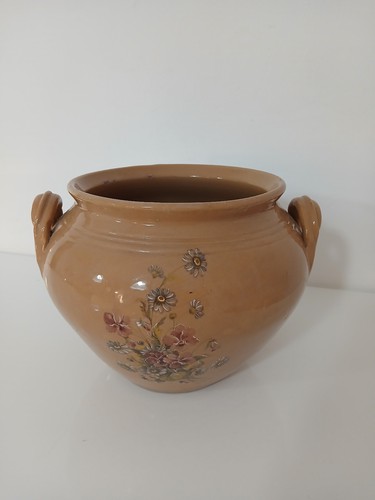 Vaso cachepot vintage ceramica - cachepot,