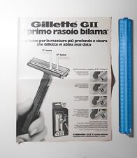 PUBBLICITÀ ADVERTISING WERBUNG ITALIAN CLIPPING 1973 GILLETTE GII RASOIO BILAMA
