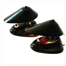 Coppia Lampade Tavolo Bachelite d’ Epoca Elektrovist Mod 11641 Cecoslovacchia 30