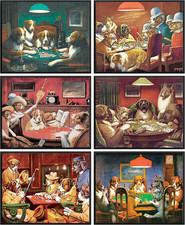 Poster Con Cane Che Gioca a