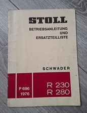 Ranghinatore Stoll R230 + R280 manuale istruzioni e lista ricambi 
