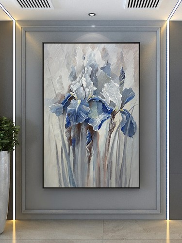 Pittura olio fiore puro