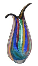 Pesante Vaso di Vetro Murano