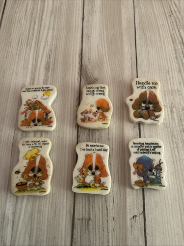 Vintage novelty erasers sad - vintage,