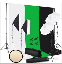 Softbox LED Set Luci X Studio Fotografico Softbox Octagon Con Lampada 135W E27