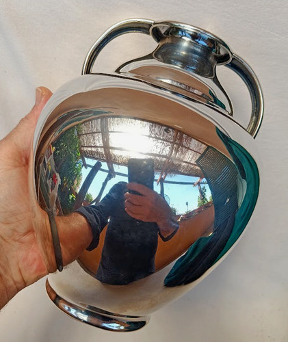 Vaso anfora argento 800 - anfora,
