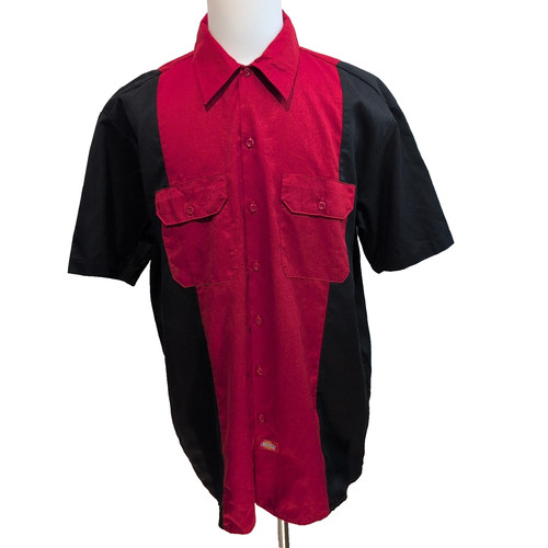 Chemise dickies rouge noir - rouge,