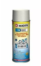 MACOTA Bianco Targhe auto moto Vernice Spray Catarifrangente Pittura 400 ml