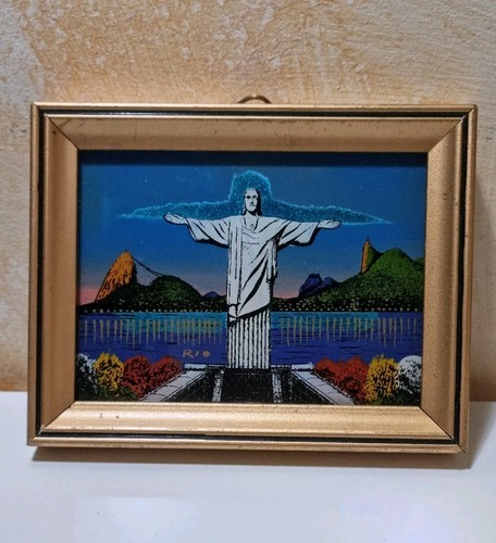 Quadretto tecnica mista cristo - quadretto,