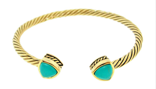 Bracciale cuff trillion oro - bracciale,