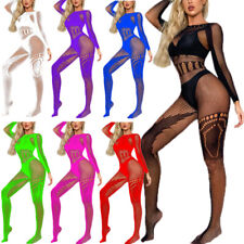 Body donna a rete trasparente