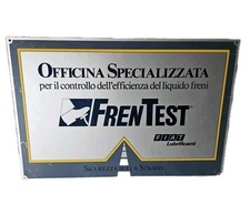 Fiat Lubrificanti Frentest Officina Specializzata Targa Originale D'epoca 50x33