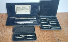 3 Vintage Compass Sets 1942