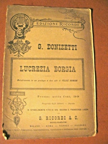 Donizetti lucrezia borgia - donizetti,