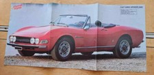 AUTO FIAT DINO SPIDER 2400 - STARTER POSTER - SEXY POSTER Gloria sul retro 