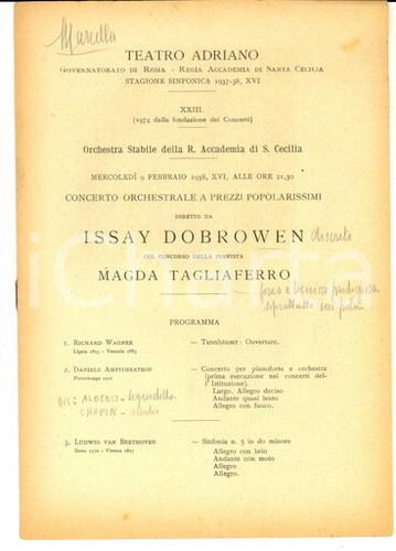 1938 roma teatro adriano - teatro,