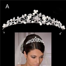 Corona diadema fiore cristallo