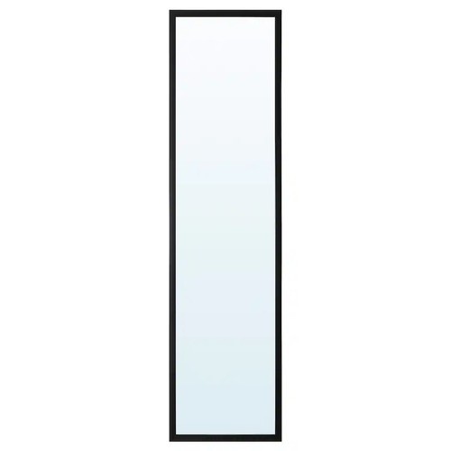 Specchio nero 30x115 - nero,, cm