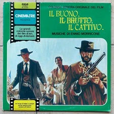 ENNIO MORRICONE -Il Buono Il Brutto Il Cattivo LP Cinematre PROMO OST Western