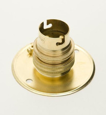 Portalampada ottone BC22