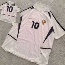 Maglia calcio Nike Portogallo 2002 Rui Costa n.10 usata rara