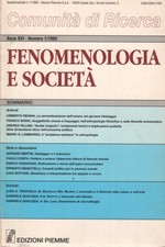 Fenomenologia e società